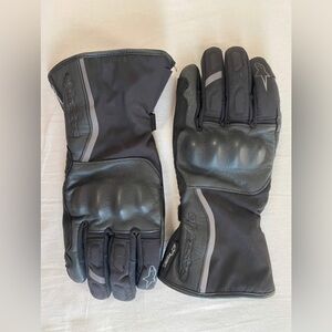 Alpinestars Stella Womens Tourer W-7 Drystar Motorcycle Gloves Black Leather